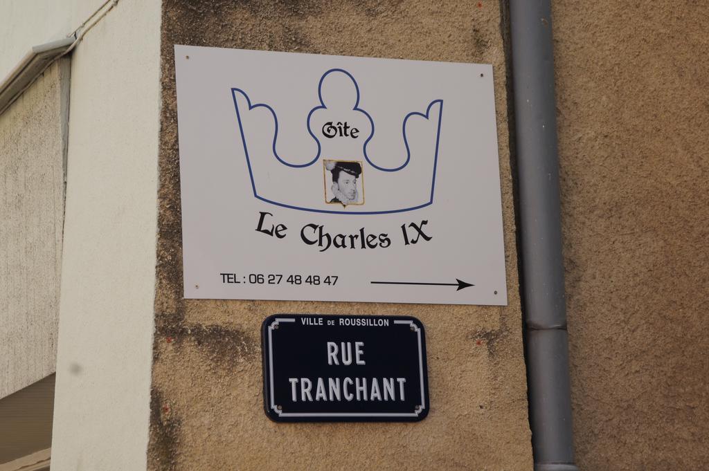 Le Charles IX Roussillon (Isere) Exterior foto